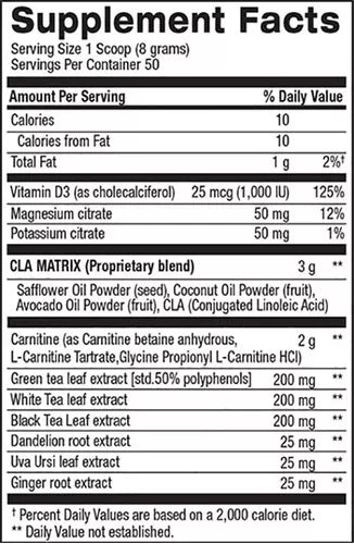 BPI CLA+CARNITINE SHREDDED 50 SERV