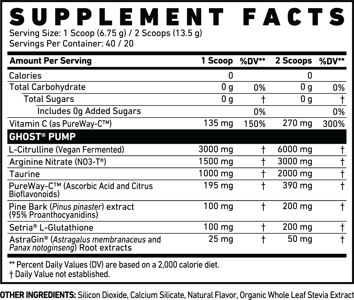 GHOST PUMP NITRIC OXIDE 40 SERV
