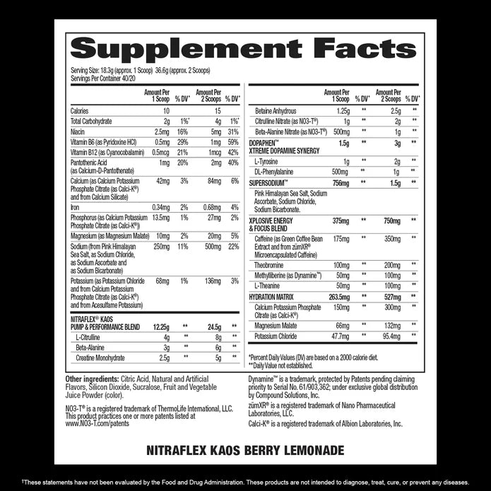 NITRAFLEX KAOS 40 SERV