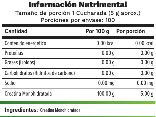 NUTRAVIA CREATNE MONOHYDRATE 500 G