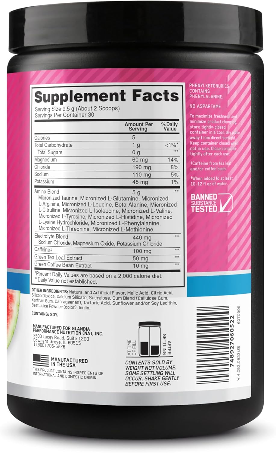 ON AMINO ENERGY ELECTROLYTES