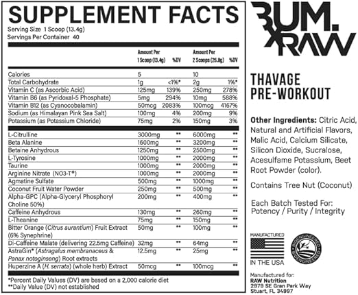 RAW CBUM THAVAGE PWO 40 SERV