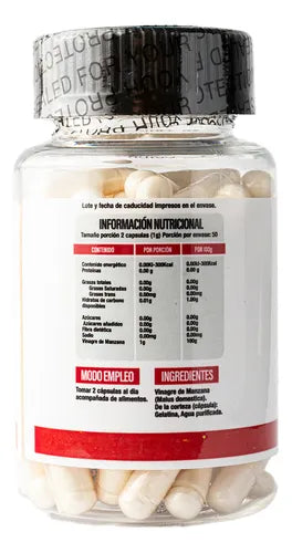 SUPERLABS VINAGRE DE MANZANA 500MG 100 CAPS