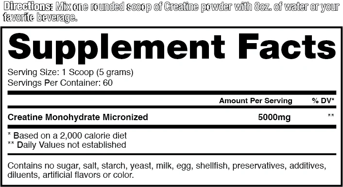 DRAGON CREATINE MONOHYDRATE 300 GRS