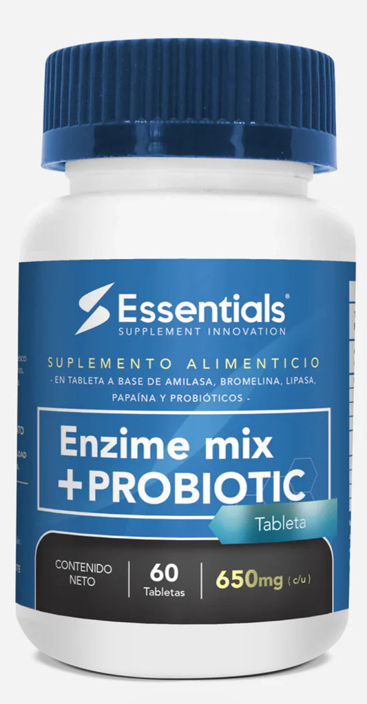 ESS ENZIME MIX+PROBIOTIC 650MG 60 TABS