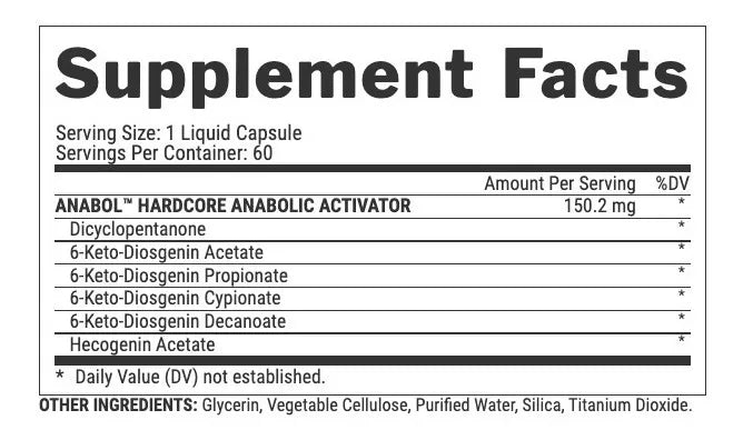 NUTREX ANABOL HARDCORE 60 CAPS
