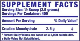 RONNIE CREATINE XS UNFLAVORED 1 KILO