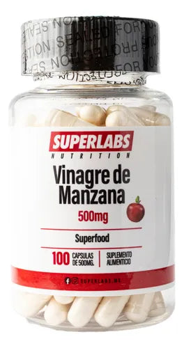 SUPERLABS VINAGRE DE MANZANA 500MG 100 CAPS